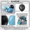 Race Car Balloon Arch Set - 175 Pieces of Assorted Balloons, Tire Flags, and Checkered Patterns