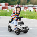 Olakids 10140 Licensed Ivory Jeep Ride-On Car for Toddlers Ages 1.5-3