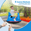 Electric 12V Blue Bumper Car for Kids and Toddlers with 360° Spin Feature