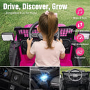 Pink 12V Kids' Ride-On Toy with Parental Remote Control