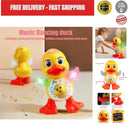 Interactive Musical Plush Duck Toy with Lights for Kids