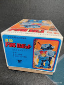 Vintage Horikawa Battery-Operated Drill Robot from the 1970s in Original Box