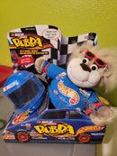 Bubba the Bear 12" Talking Plush Toy - NASCAR Driver Hot Wheels Racing Edition 1999