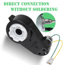 24V Wheel Motor Gearbox Upgrade Kit - Pair of High-Speed RS555 40000RPM Motors