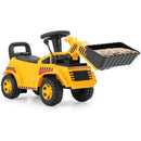 Kids Ride-On Bulldozer with Adjustable Bucket and Engine Sound Excavator Toy