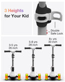 Elecorange Kids 3-Wheel Electric Scooter with Adjustable Height for Ages 3-12