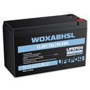 12V LiFePO4 Rechargeable Battery - 2000+ Charge Cycles, Compatible with 6FM7 SLA, 12.8V 7AH