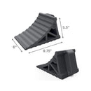 EKON OX BLOX Durable Wheel Chocks with Handle - 2-Pack, 6" Wide Base