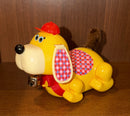 Retro 1980s Happy Dog Wind-Up Toy from CHI LAND, TAIWAN