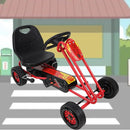 Rocket Pedal Go Kart with Ergonomic Seat Adjustment and Precision Handling, Red