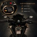 12V Battery-Powered Kids Motorcycle Ride-On with Illuminated Wheels