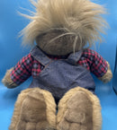 Tyco Real Talking Bubba Bear 1997 Plush Works 18" Fully Dressed- New Batteries