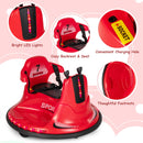 12V Electric Kids Bumping Car with Remote Control, 360° Spin, Safety Belt, and LED Lights