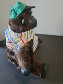 90s Magogo Macarena Animated Gorilla - Brown w Rainbow Shirt & Green Hat, Works
