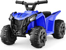 Blue 6V Electric ATV for Kids, Max Speed 1.8 MPH