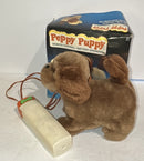 Vintage Peppy Puppy Dog w/Remote Control & Box Parts/Display Only Tested