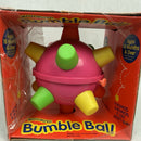 Vintage 1992 ERTL MOTORIZED BUMBLE BALLl Bouncing Toy, Pink