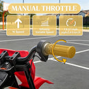 Red 12V Electric Motorcycle for Kids with Training Wheels and Sounds