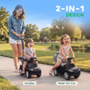 Dual Function Ride-On Push Car, Official Land Rover Discovery, Black