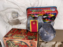 Vintage 1950s Japanese Battery Operated Jumbo Bubble Blowing Elephant Toy in Tin Litho