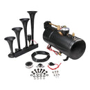 4-Trumpet 12V Train Horn Kit for Cars, Trucks, Jeeps, RVs, and SUVs