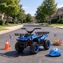 Blue Electric ATV Ride-On Toy for Boys Aged 3-8 Years