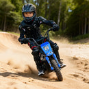 Outfunny 24V Electric Dirt Bike for Kids Aged 6-12 with 250W Power and Rear Suspension