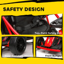Red 24V Kids Electric Drift Go Kart with Dual Motors, Speeds up to 8.1 MPH