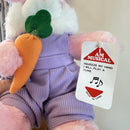 Retro 90's Plush Pink Easter Bunny with Carrot, Musical and Animated, Featuring 3 Songs