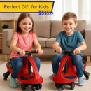 Lil’ Rider Wiggle Car Ride-On Toy in Red and Black, 30"L x 13.5"W x 16"H