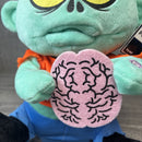 Gemmy 10" Animated Plush Munching Zombie - Exclusive Brain-Eating Fun