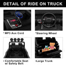 12V Electric Ride-On Pickup Truck for Kids with 3 Speeds and Remote Control