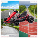 Garvee G Series 24V Red Go Kart with 600W Motor, 8MPH Speed, and 9Ah Battery for Kids Ages 8-12