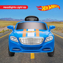 Hot Wheels 6V Battery-Powered Ride-On Car for Kids with Functional Headlights