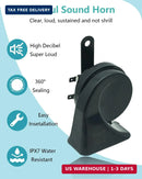 12V Universal Dual Tone Electric Car Horn - Super Loud and Waterproof