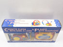Retro Sing-A-Long Cassette Player with FM Headphones - Brand New Sealed 8620