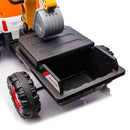 24V Electric Ride-On Tractor Toy for Kids with 4-in-1 Construction Tools