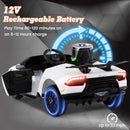 12V White Lamborghini Huracan Kids Electric Car