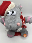 Unique Dan Dee Animated 10-Inch Singing and Shaking Hippo for the Holidays