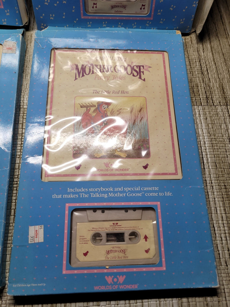 Worlds of Wonder Bonnet and Bow Set with Mother Goose 3-Book and Cassette Collection