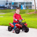 Electric Battery-Powered 4-Wheeler ATV Ride-On Toy for Kids, Red