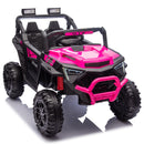 24V 400W Kids Electric UTV with Remote Control, 4-Wheel Suspension, Bluetooth, and MP3 LED Features