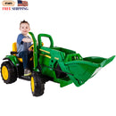 John Deere 12-Volt Battery-Powered Ground Loader Ride-On