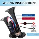 FARBIN Loud Air Horn for Trucks, Trains, and Cars with Easy-Press Button