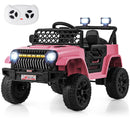 12V Children’s Electric Truck with Parental Control, Three Speed Settings, LED Lights, and Music Feature