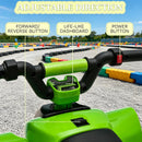 6V Green Children's Electric Quad ATV with Forward and Reverse Controls