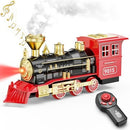 Smoke-Emitting Remote Control Steam Engine Train Set