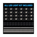24 White LED Rock Light Pods for Trucks, UTVs, ATVs, SUVs, RZRs, and Pickups