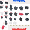14-Piece Foot Pedal Switch Kit for Ride On Toys with Charging Port and Fuse Replacement