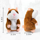 Talking Plush Hamster Pet Chatimals Mouse Buddy - 5.7in x 3in